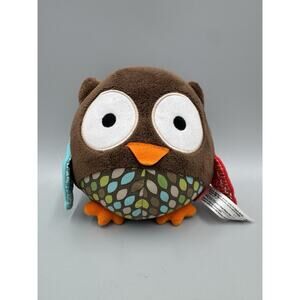 Skip Hop Owl Round Baby Chime Ball Plush 6” Stuffed Animal